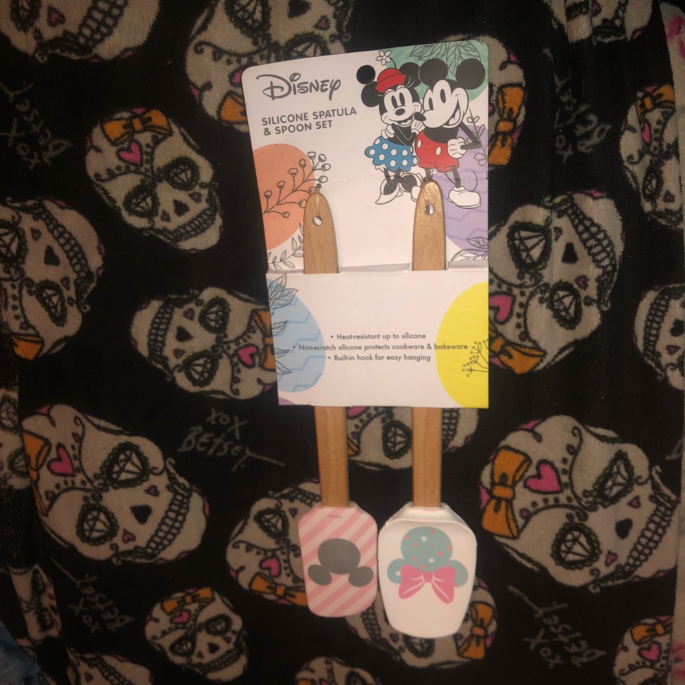 Mickey & Minnie Mouse spoon and spatula set